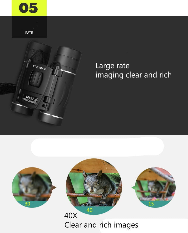 Compact HD Binoculars – Lightweight Binoculars with Coated Optics & Non-Slip Grip for Hiking, Bird Watching & Concerts — photo 9