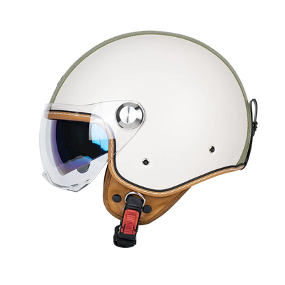 Retro Jet 3/4 Helmet – Open Face Dual Visor DOT/ECE Approved | meowbutter — photo 15