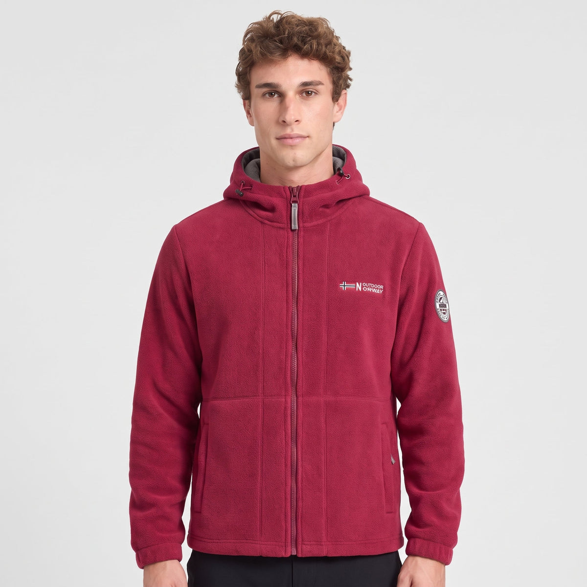 Men's Windproof Hooded Fleece Jacket for Walking & Hiking — photo 20