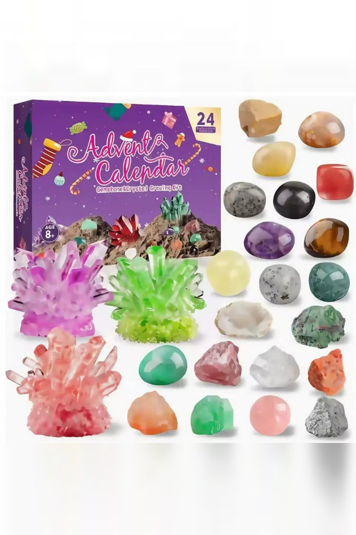 Mineral Advent Calendar 2026 – 24 Natural Stones for Collectors — photo 1