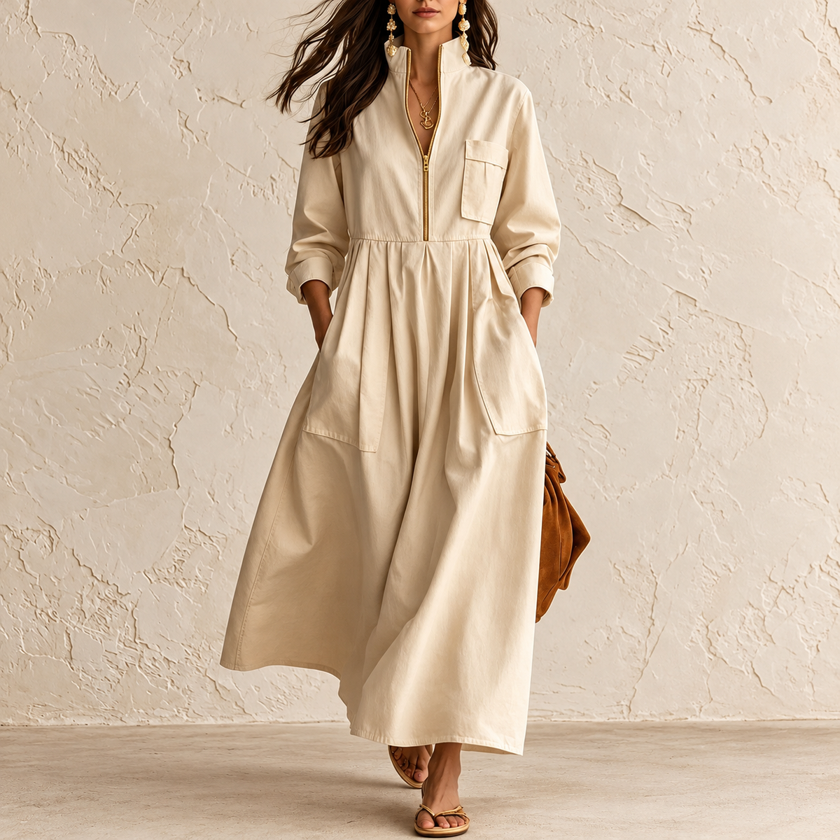 Nordspur | Zip-Up Maxi Dress — photo 1
