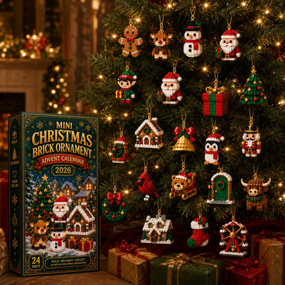 Mini Brick Advent Calendar with 24 Christmas Building Sets to Build & Hang — photo 7