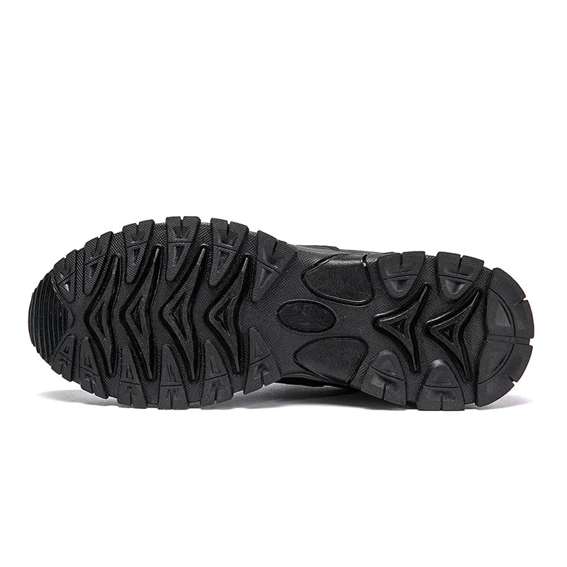 Men's Comfortable Genuine Leather Sneakers with Arch Support and Shock Absorption