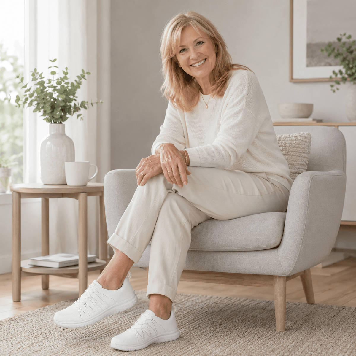 Orthopaedic Sparkle Knit Comfort Sneakers for Women - Chic Style & Support — photo 7