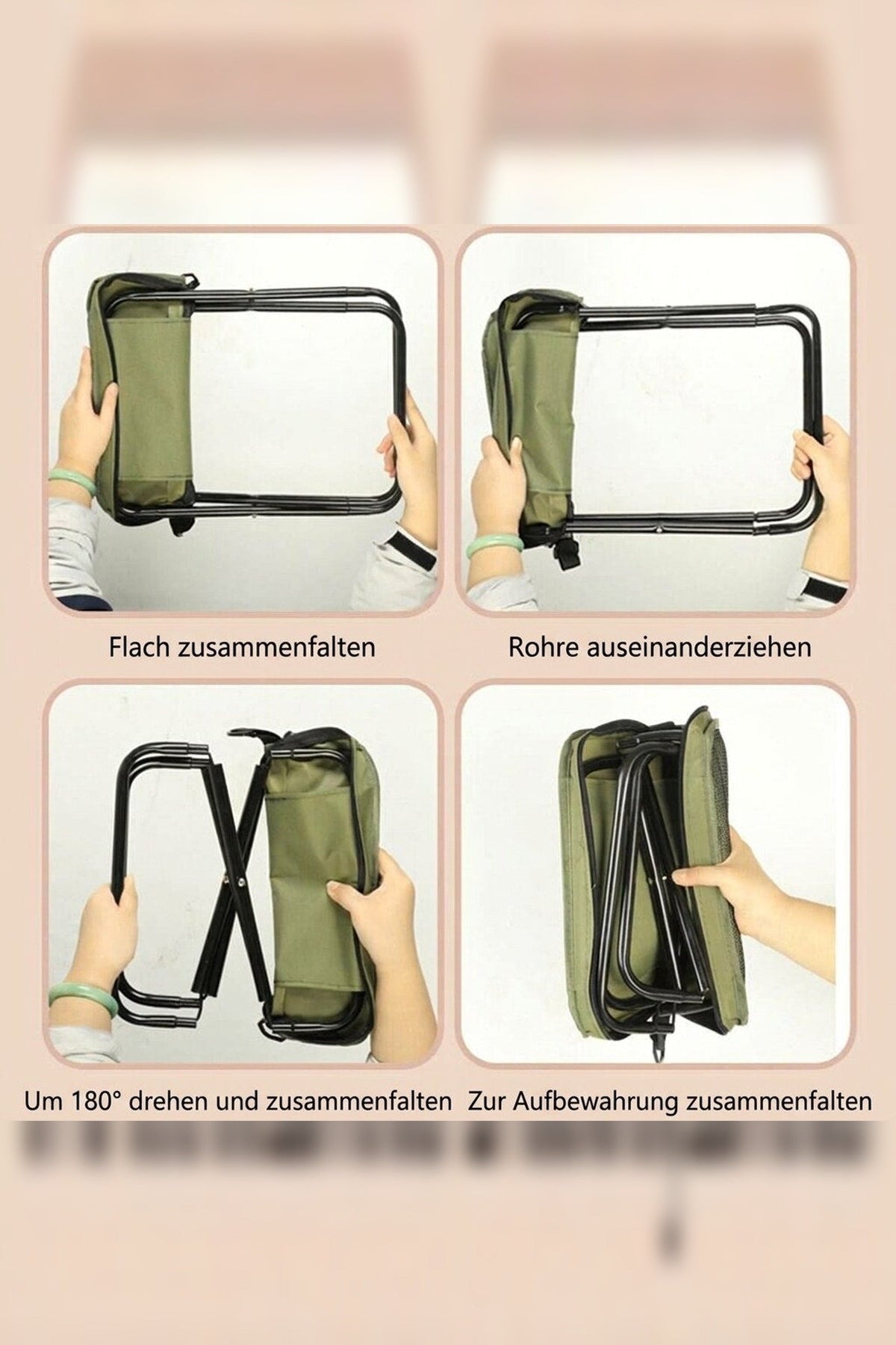Folding Camping Chair with Backpack – Waterproof — photo 6