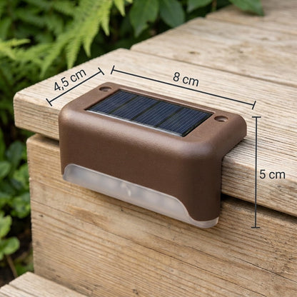 Solar Step Lights, 8-Piece Set with Dusk Sensor - Warm or Cool White — photo 12