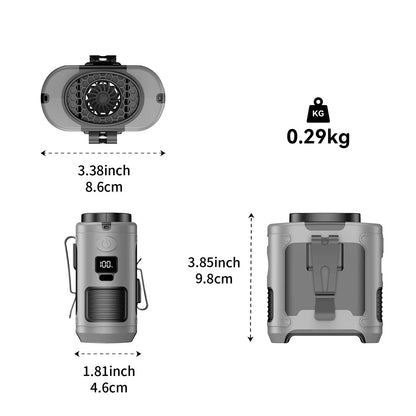 Waist Fan | Clip-On Hands-Free & 10000mAh Power Bank — photo 2