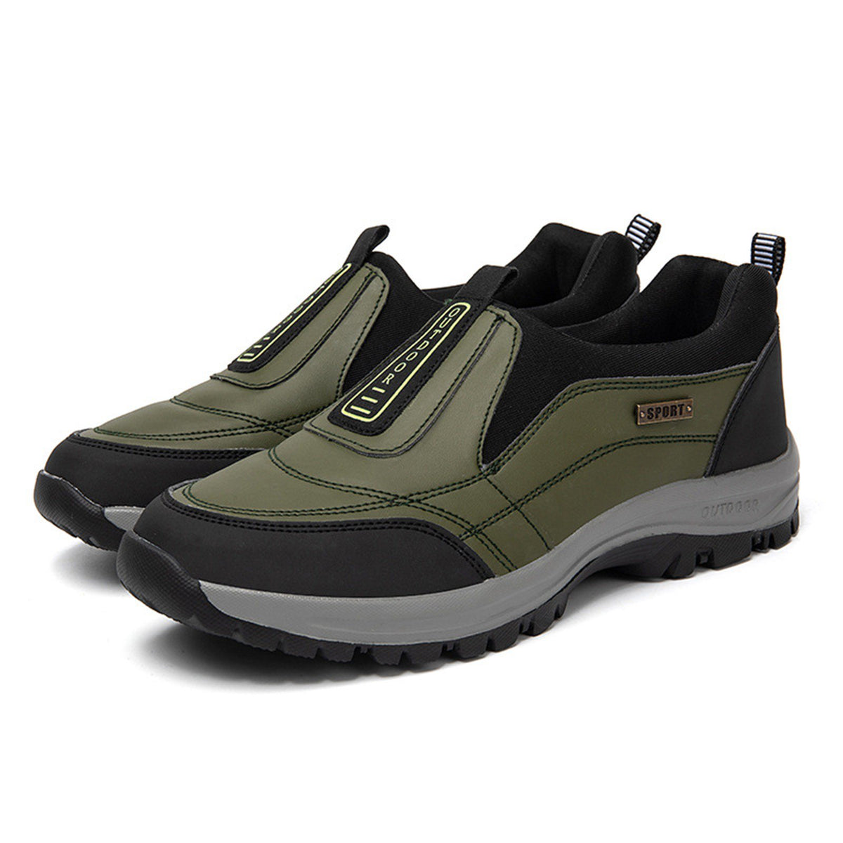All-Day Comfort, Lace-Free Orthopedic Shoes Wide Toe Box, Non-Slip Grip