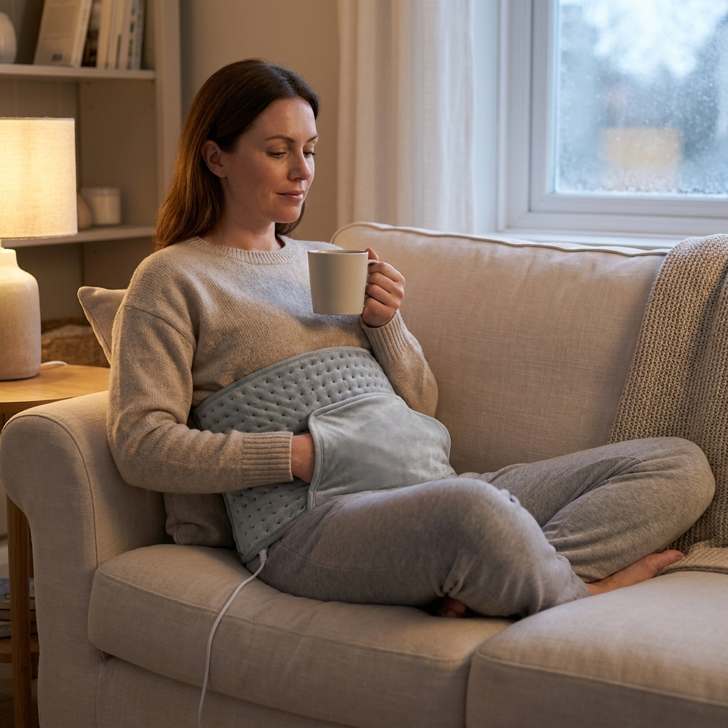Electric Heating Pad Belt with 10 Heat Settings and Pocket — photo 4