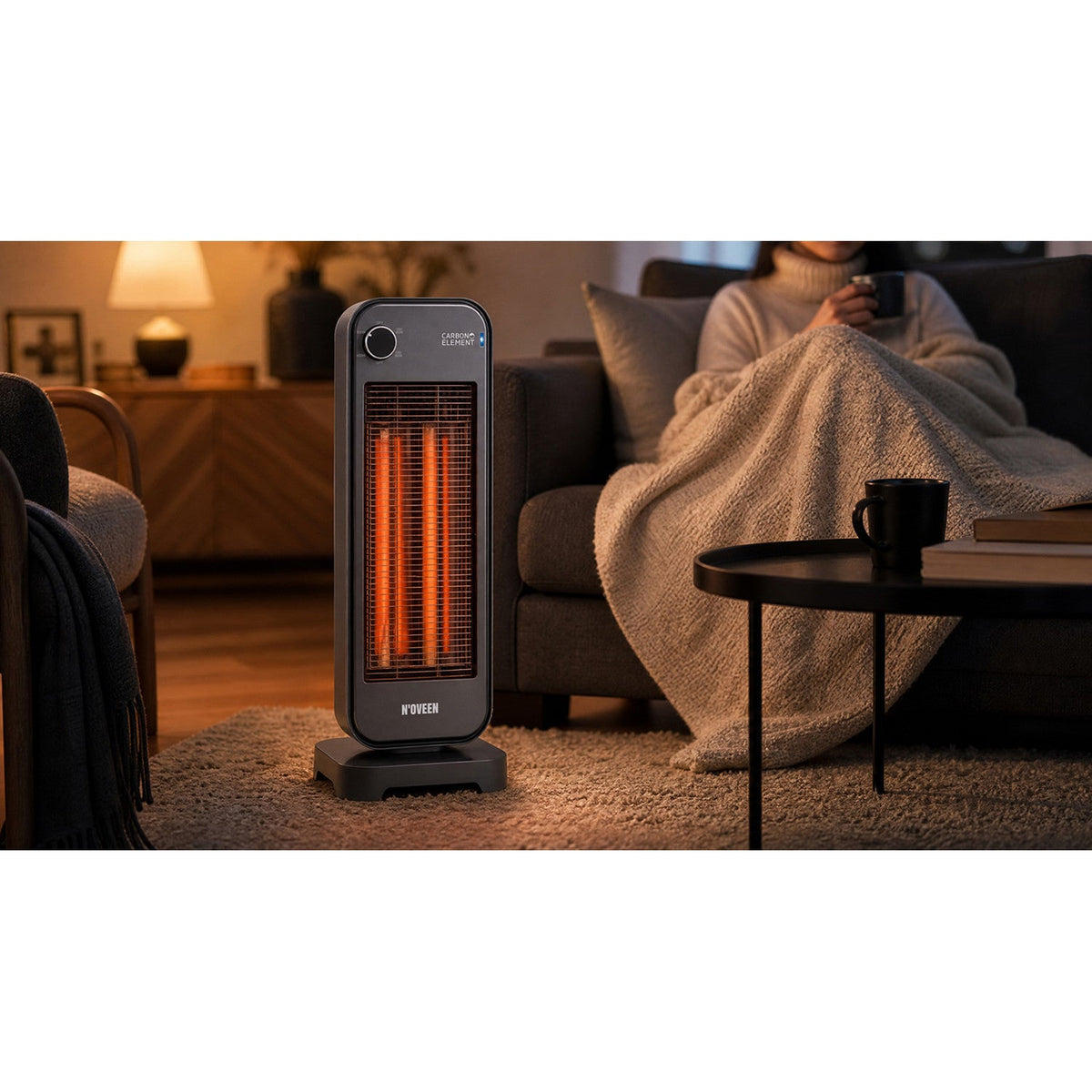 Noveen 900W Infrared Radiant Heater with 2 Heat Settings — photo 9