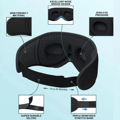 Slumblr® Bluetooth Sleep Mask with Headphones 3D Contoured Design — photo 7