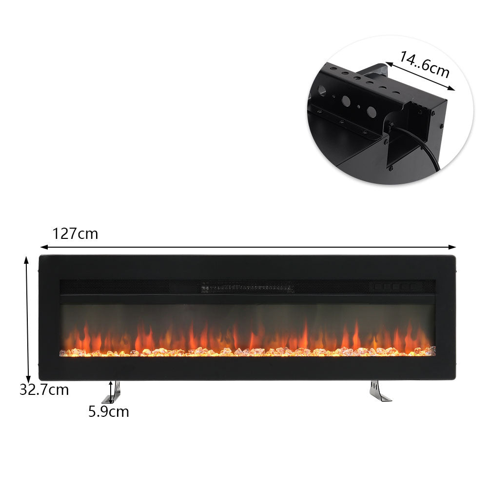40/50/60/70 Inch Electric Fire with 12 Flame Colours & Remote Control — photo 9