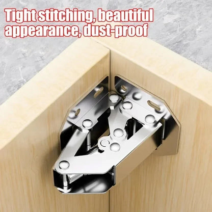Cabinet Hinges | Hydraulic Soft-Close & Nickel-Plated Steel For Frameless Doors | Pack of 10 — photo 2