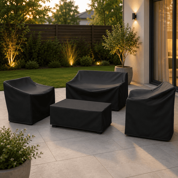 Patio Furniture Cover – Water-Resistant Outdoor Table & Chair Set Cover, Dustproof, Black or Silver, 33 Sizes — photo 5