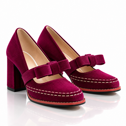Nordspur | Bella Velvet Mary Jane Heels — photo 1