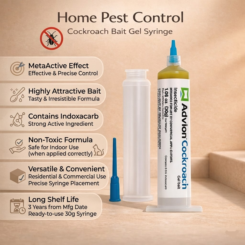 Cockroach Gel Bait Syringe — 0.6% Indoxacarb Formula — photo 3
