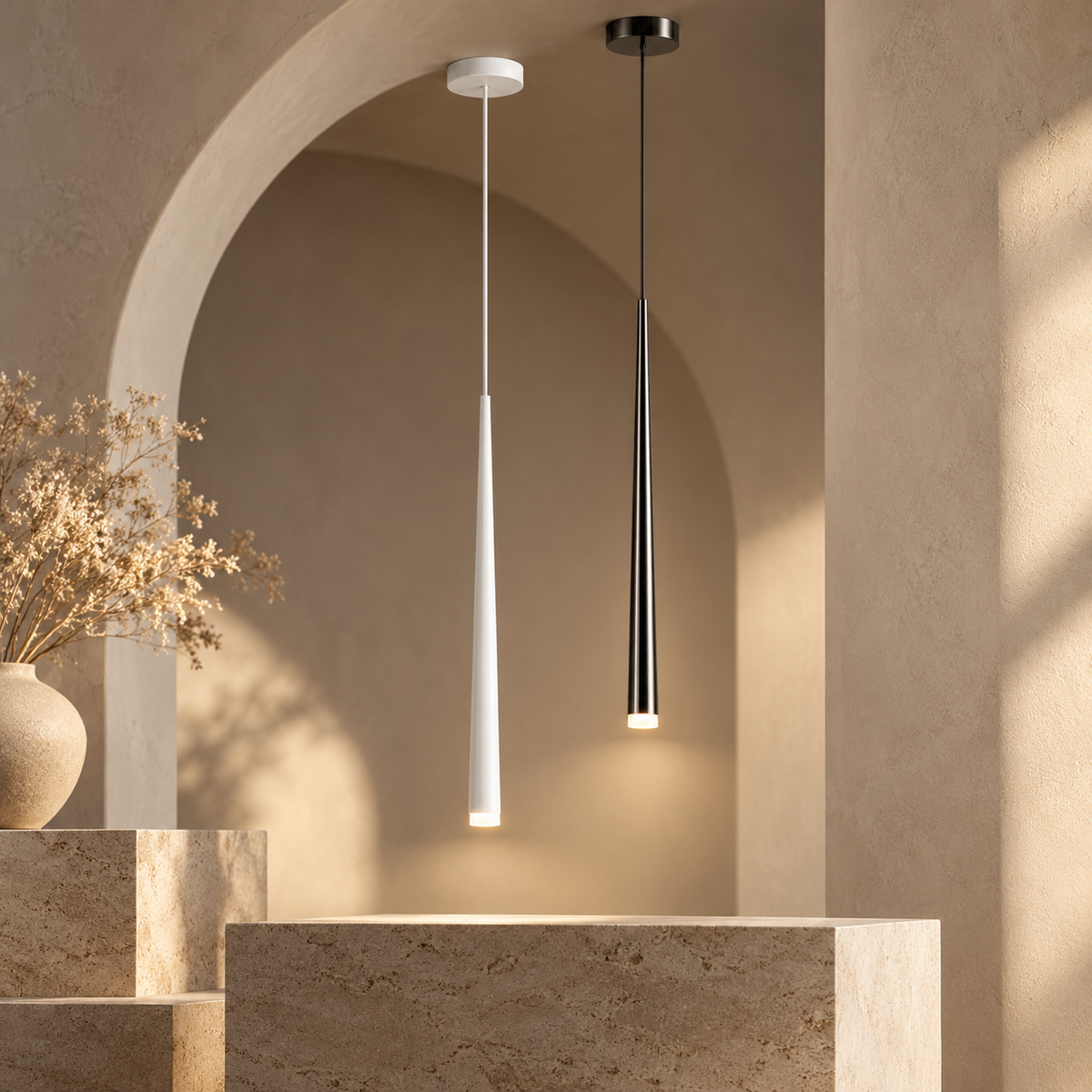 Adjustable Height Pendant Light Energy Efficient LED Design — photo 1
