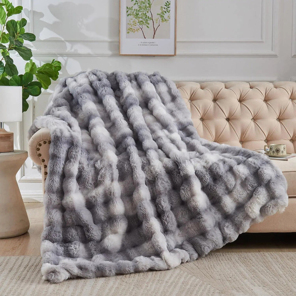 Slumblr® Cozy Faux Rabbit Fleece Throw Blanket — photo 7