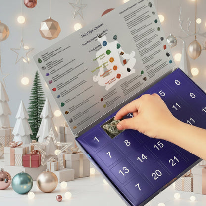 Gemstone Advent Calendar – 24 Natural Crystals & Stones for the Christmas Countdown, Rock Collection Gift, 2 Styles — photo 8