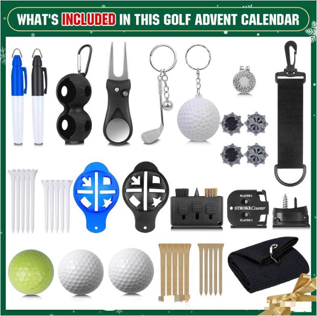 Golf Advent Calendar Gift Set | Indoor Golf Accessories and Holiday Countdown Box for Golfers and Collectors — photo 5