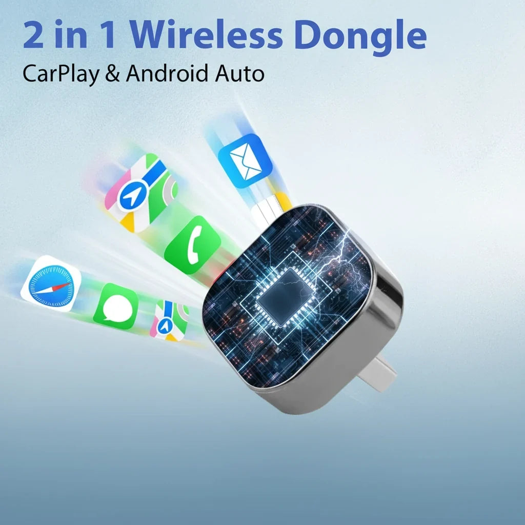 Wireless CarPlay & Android Auto Adapter, Plug and Play USB-C Dongle with Bluetooth 5.0 & WiFi — photo 6