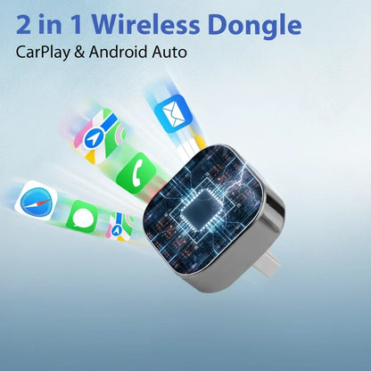 Wireless CarPlay & Android Auto Adapter, Plug and Play USB-C Dongle with Bluetooth 5.0 & WiFi — photo 6