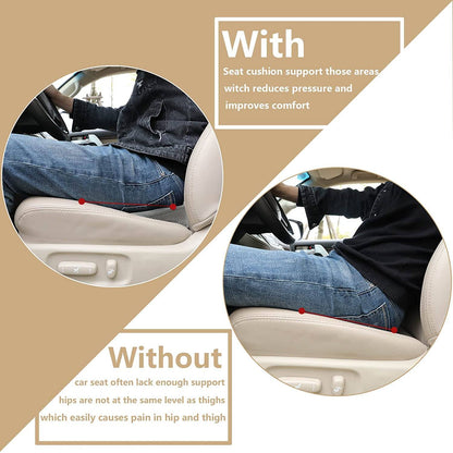 Memory Foam Car Seat Cushion with Breathable Washable Cover for Long Drives and Office Chairs — photo 7