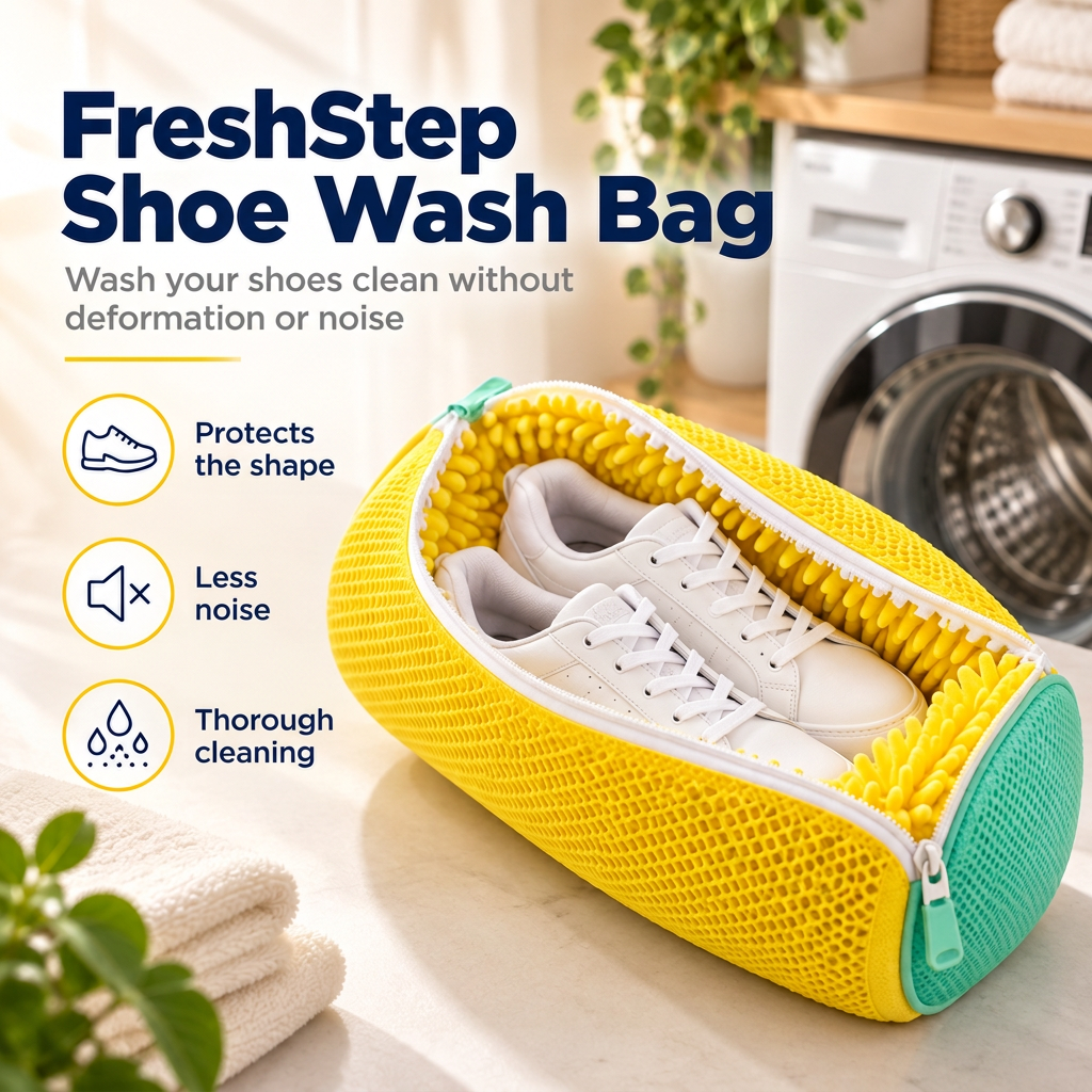 Shoe Washing Bag for the Washing Machine, Protects Sneakers and Reduces Banging — photo 1