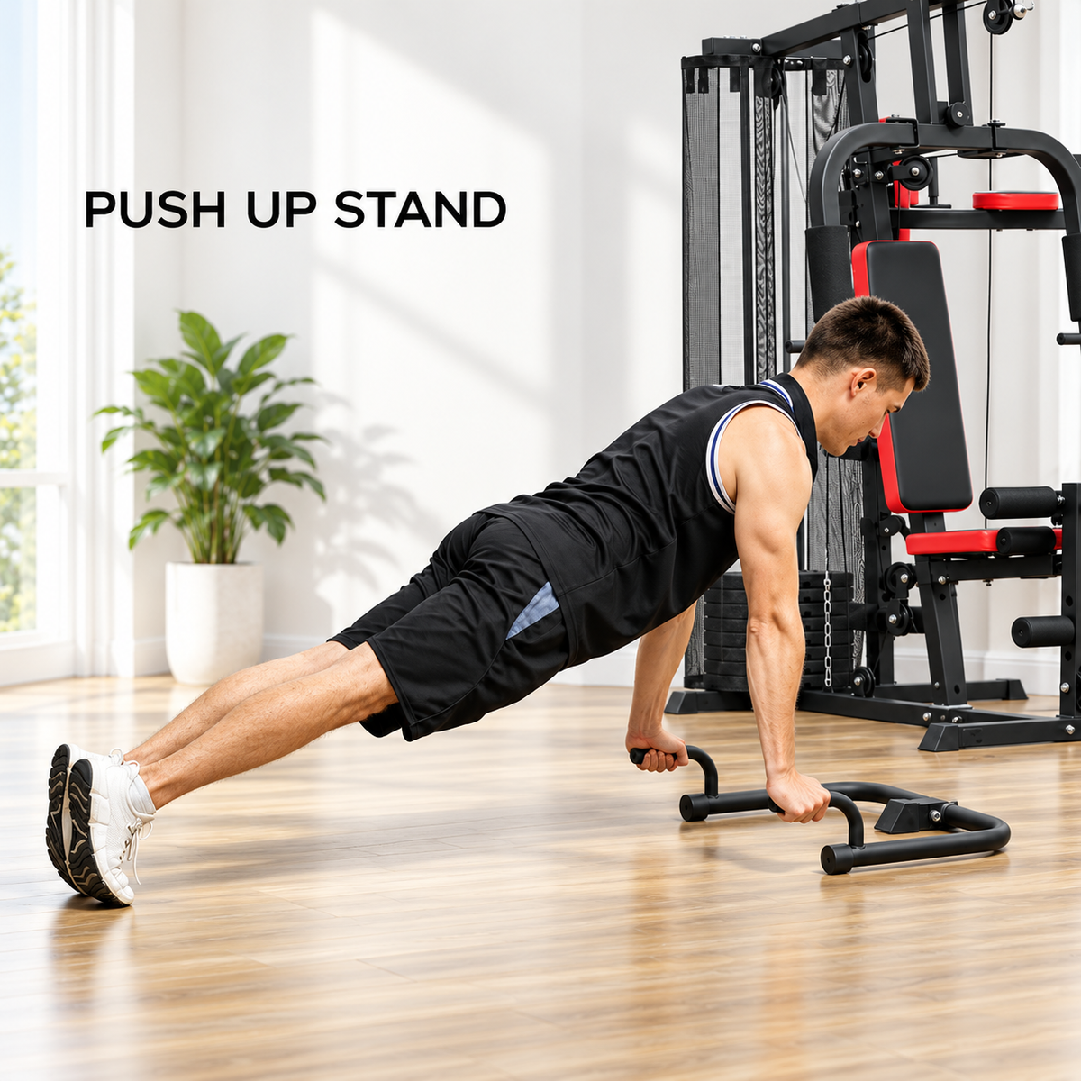 65kg Multi Gym Workout Station – Black — photo 6
