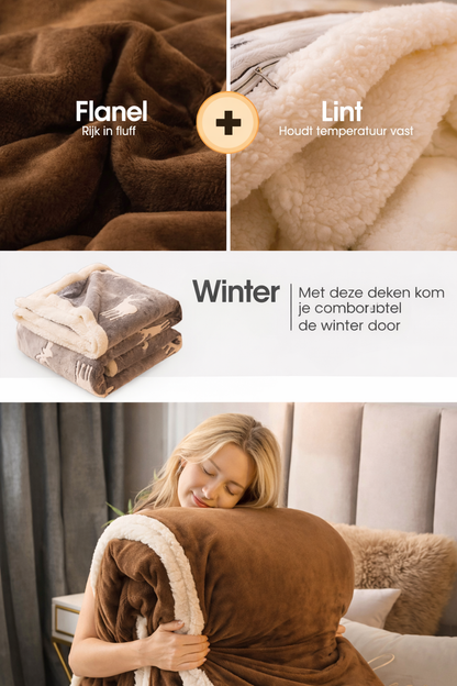Double-Sided Flannel & Fleece Throw Blanket – Soft Warm Blanket for Bed and Couch, 12 Colours, 5 Sizes — photo 20