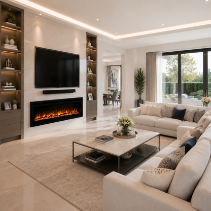 40/50/60 Inch Electric Fire with 12 Flame Colours & Remote Control — photo 9