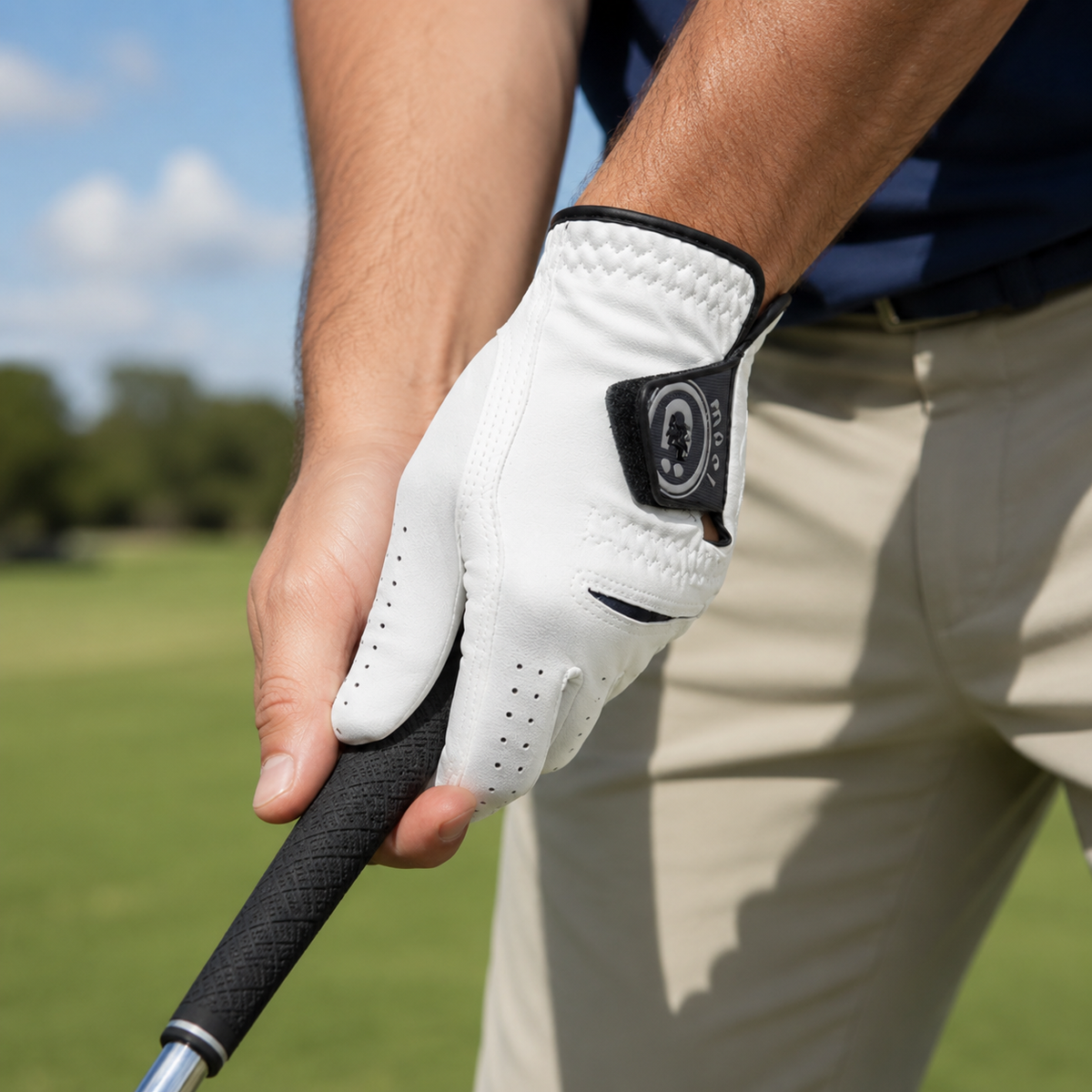 Left Hand Golf Glove in Soft Sheepskin Leather with Anti Slip Grip and Breathable Comfortable Fit — photo 2