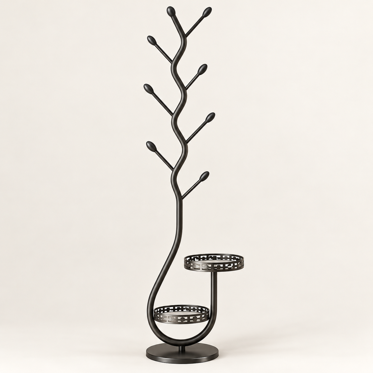 Coat Rack Storage Scandinavian Design Tree Shape — photo 2