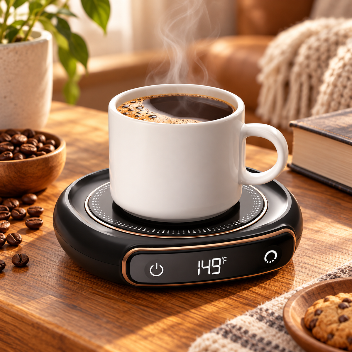 USB Rechargeable Coffee Mug Warmer with Temperature Control — photo 2