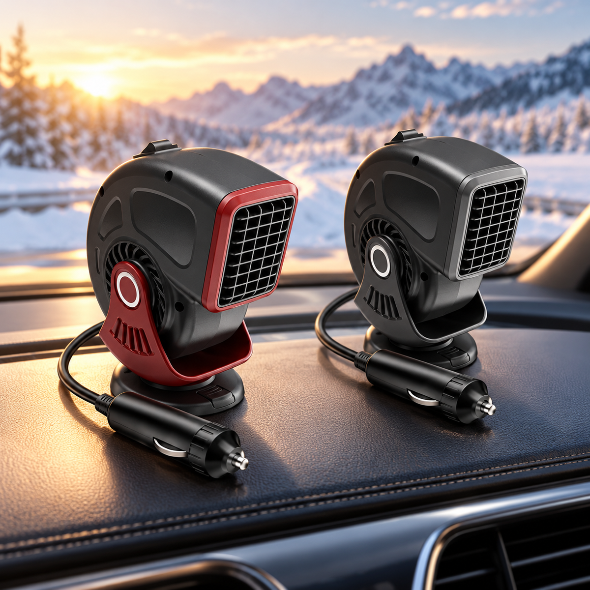Compact Car Heater Defogger with Multi-Directional Air Supply — photo 1