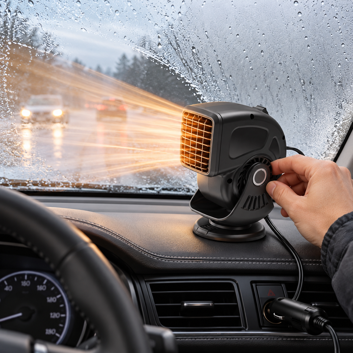 Compact Car Heater Defogger with Multi-Directional Air Supply — photo 4