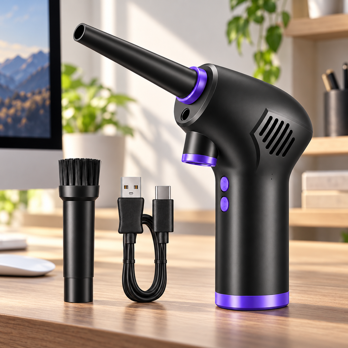 Cordless Air Duster Portable USB Rechargeable Handheld — photo 1