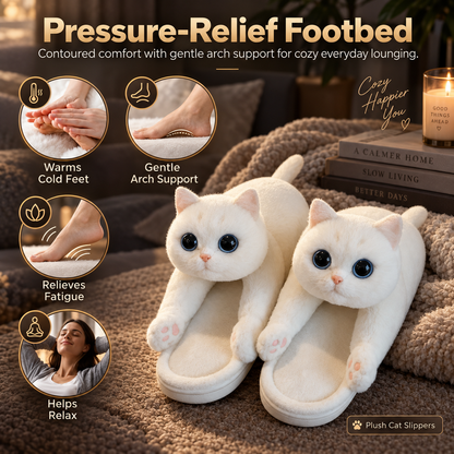 Plush Kitty Slide Slippers — photo 5