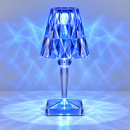 Crystal Table Lamp LED Touch Control Orb Base Decorative — photo 2