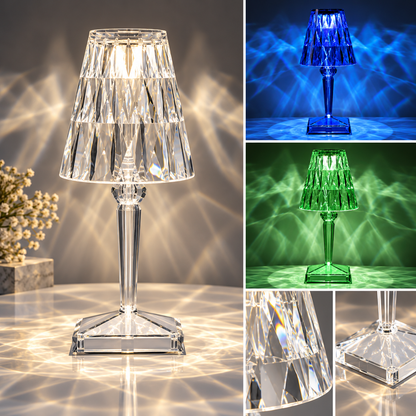 Crystal Table Lamp LED Touch Control Orb Base Decorative — photo 5