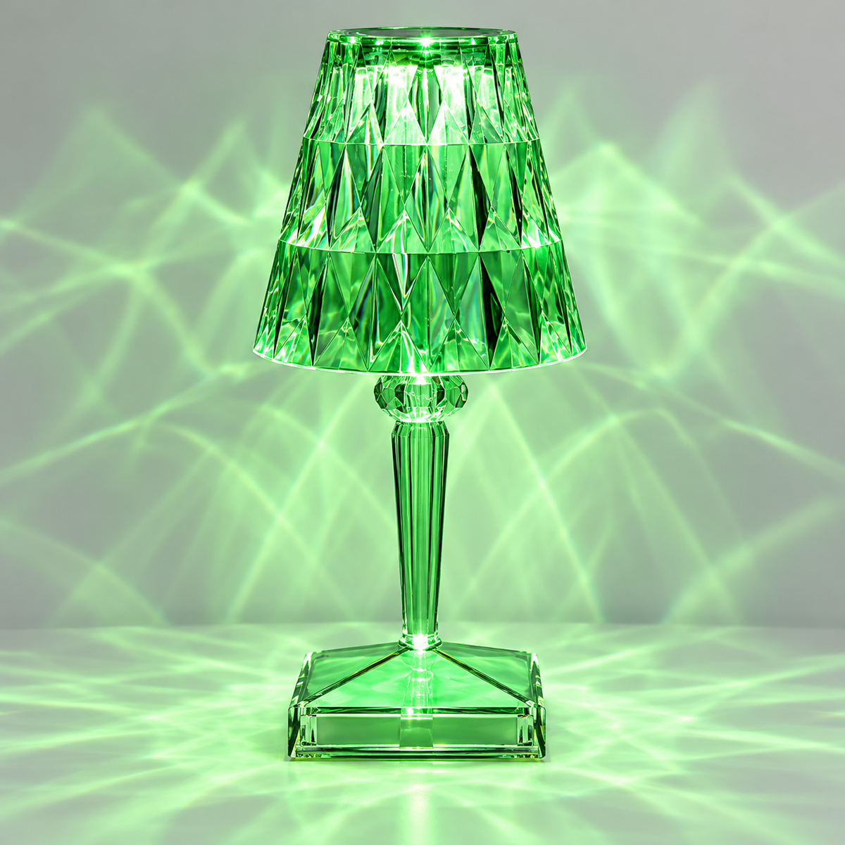 Crystal Table Lamp LED Touch Control Orb Base Decorative — photo 3