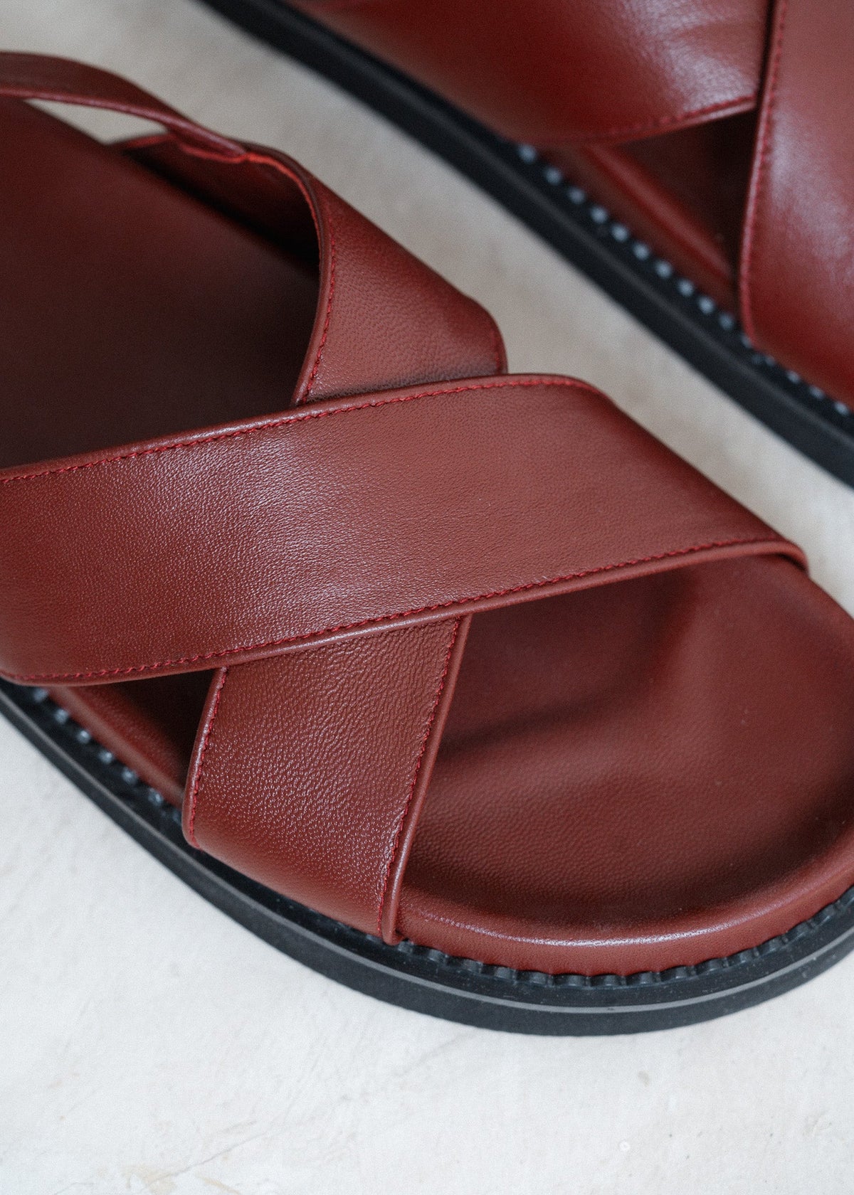 Capri Sandal - Burgundy — photo 8