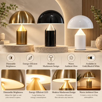 Dimmable Table Lamp - Energy Efficient Modern Design — photo 6