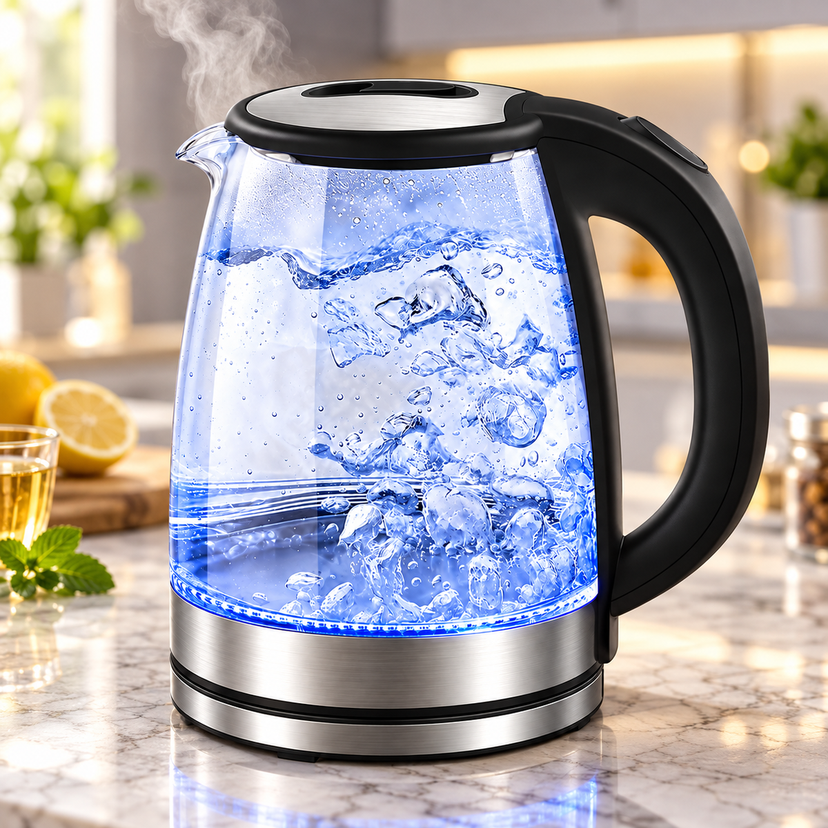 Electric Kettle with Automatic Shut Off - Cordless Stainless Steel — photo 1