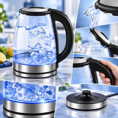 Electric Kettle with Automatic Shut Off - Cordless Stainless Steel — photo 3