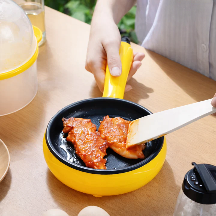 Electric Mini Frying Pan Non Stick Small Egg and Bacon Cooker with Automatic Shut Off Safety — photo 3