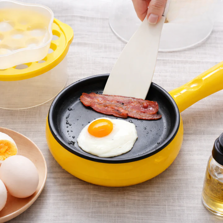 Electric Mini Frying Pan Non Stick Small Egg and Bacon Cooker with Automatic Shut Off Safety — photo 2