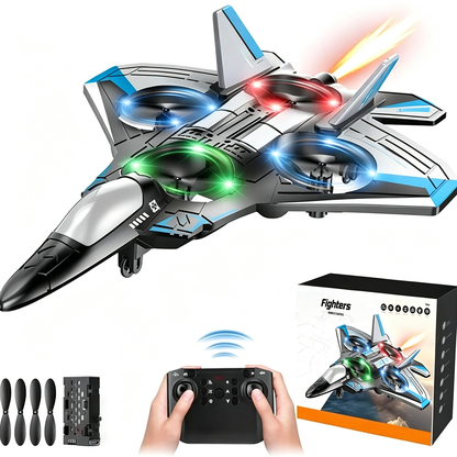 Remote-Controlled Flying Toy Jet with 360-Degree Loops and LED Lights, Shockproof — photo 11
