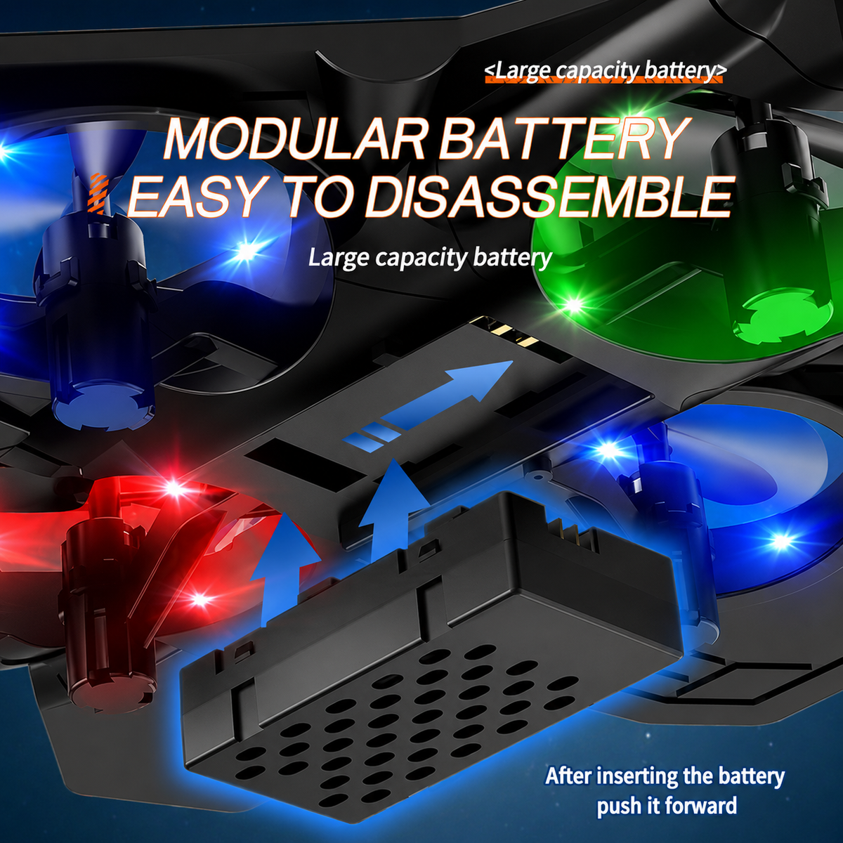 Remote-Controlled Flying Toy Jet with 360-Degree Loops and LED Lights, Shockproof — photo 3