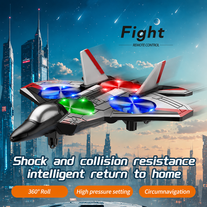 Remote-Controlled Flying Toy Jet with 360-Degree Loops and LED Lights, Shockproof — photo 4